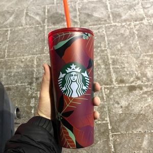 Starbucks red poinsettias